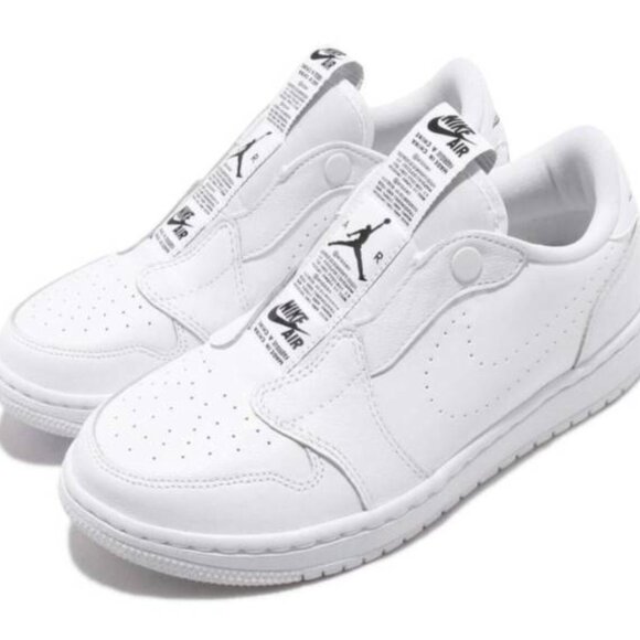 NEW NIKE AIR JORDAN RETRO 1 LOW SLIP-on Women Sneakers Shoes WHITE various sizes - Picture 14 of 14